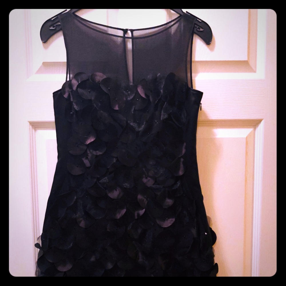 Karen Millen NWT Black Organza Cocktail Dress